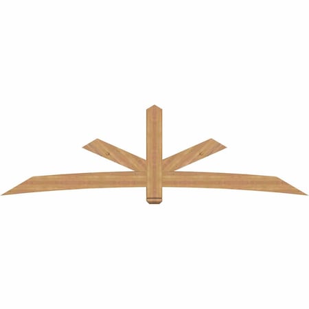 Ekena Millwork Alberta Timber Gable Bracket, Western Red Cedar, 108"W x 31 1/2"H x 5 1/2"D x 5 1/2"F, 7/12 Pitch GBW108X31X0606ALB00SWR